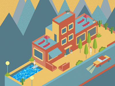 Ciudades Imposibles flat design illustration vectors