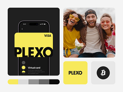 Plexo branding app brand design branding crypto crypto branding crypto card crypto payment design graphic design mobile pay payment payment card token ui ux web web design