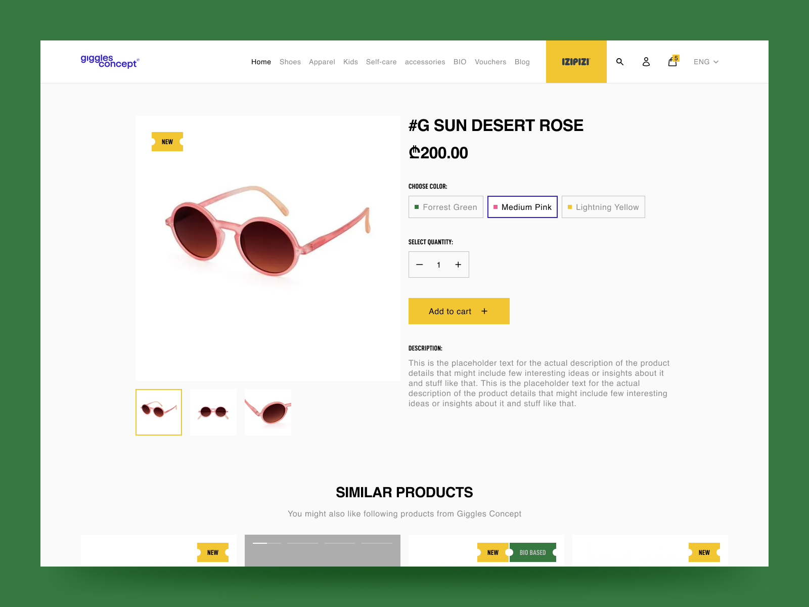 Example of E Commerce Website Design | Re Design
