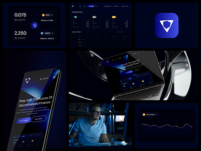 Website Design for the Modern DeFi Platform Nexa bitcoin crypto platform crypto trading cryptocurrency dark theme decentralized finance defi website ethereum financial tools landing page liquidity management solana token token swap trading dashboard ui user flows ux research web3 website design