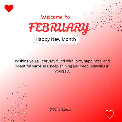 Happy New Month Fam💐 graphic design