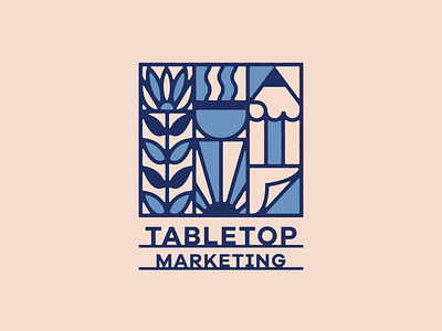 Tabletop Marketing coffee dallas design flower graphic design illustration logo marketing pencil sticky note sunrise table texas typography