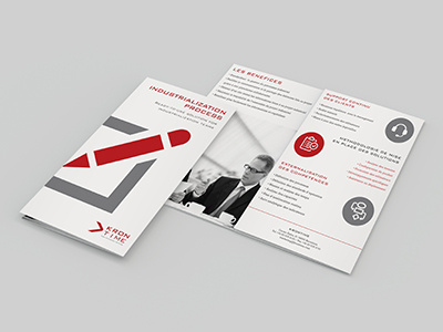 Krontime design flyer triptych