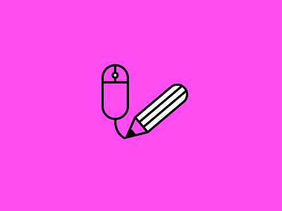 Man Created Machine computer icon illustration mouse pencil