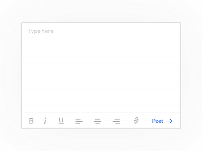 Textedit Widget attach clean edit minimal post text editor ui widget wysiwyg