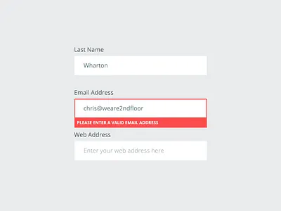 Form Elements fields form input placeholder validation