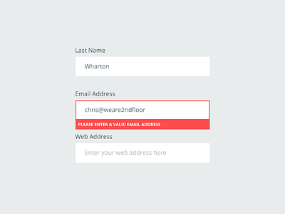 Form Elements fields form input placeholder validation