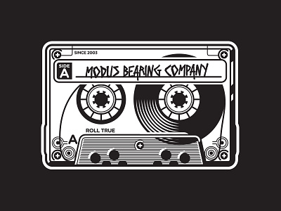 Modus Bearing Company 80s apparel black and white mixtape modus punk skateboarding