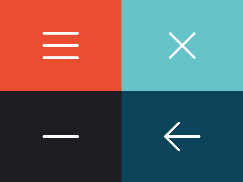 Icon Transition Kit arrow back code github hamburger icon menu plus sidebar transition turbaba xcode