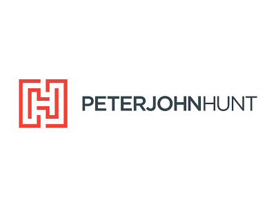 PeterJohn Hunt Logo branding design developer identity logo logo design logotype mark technology web developer
