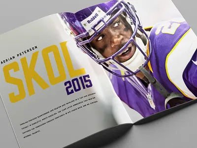 Adrian Peterson NFL Editorial Spread football minnesota nfc nfl peterson skol vikings