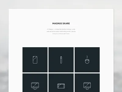 Personal Portfolio minimal personal portfolio static web design web development website