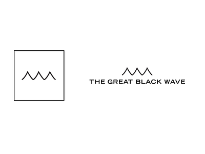 The Great Black Wave branding logo type typography