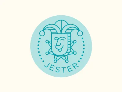 Jester archetypes illustration jester laugh line smile tongue