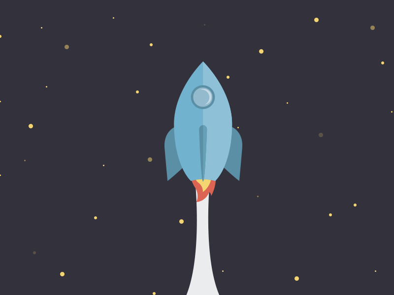 Into Outer Space animation outer space rocket rocket ship space stars
