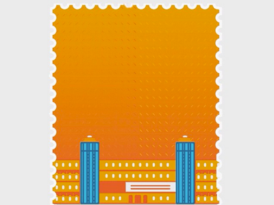 Reina Sofia Stamp madrid reina sofia