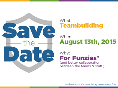 Save the Date Card for Teambuilding Event invite print save the date