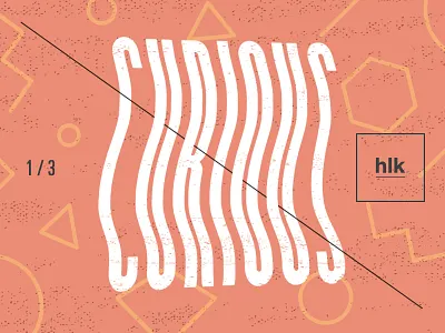 HLK | Brand Art — Test avant garde distortion geometric melty pink rad simple type typography