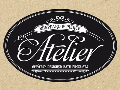 Sheppard & Pierce Atelier bath products branding identity lauren smith logo soap