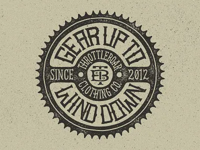 Throttleboar T-Shirt branding gear hand drawn hand lettering lettering texture tshirt type typography