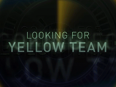 Looking for Yellow Team after effects camp light motion radar search stage team typography video yellow