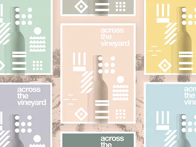 Wine Posters branding color identity layout poster shapes ui ux wine