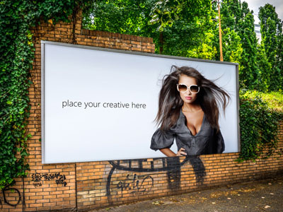 10 Ad Mock Up's Mix 04 advertising artwork big wall billboard city lights clean crossroads easel florist highway mock up old window