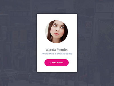 Team Member Widget card design flat member simple ui widget