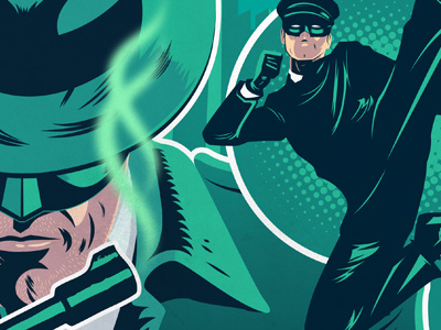 Green Hornet Steelcase (Blu-ray) cover digital green hornet illustration