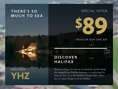 Special Offer ad flight halifax travel
