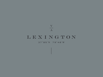 Lexington Logo lexington logo minimal virginia