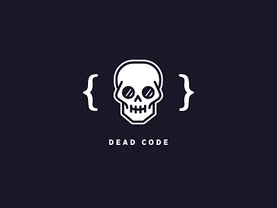 Dead Code blue brand branding code dead developers logo nice skull