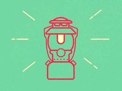 Lantern Illustration camping coleman icon illustration lantern vintage