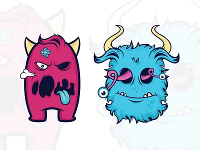 Halloween Monsters 4 character creation cute game halloween illustration monster pack tshirt