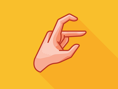 Right Coast east coast flat gang sign hand illustration