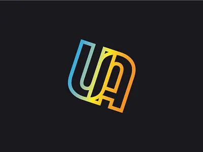 UA Branding Concept contemporary experiment future gradient logo minimal type typography ua under armour