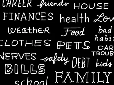 Worry doubt hand lettering handlettering handwriting lettering life worry