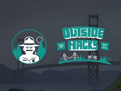 Outside Hacks Design outside hacks outside lands ranger dave tshirt design