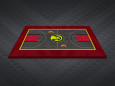 Atlanta Hawks Granite Court Mockup atl atlanta atlanta hawks basketball branding nba sport sports