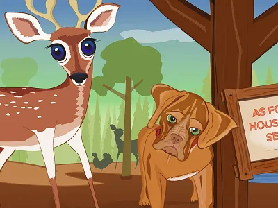 Annie's Nursery art for baby artwork child nursery deer growth chart illustration vector vinyl art sticker wall art wall decal