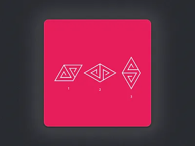 S identity illustration logo red