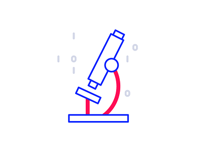 Data Insights data icon illustration microscope