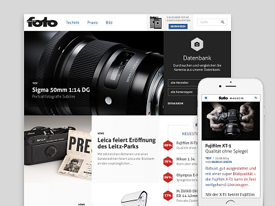 FotoMagazin magazine photography responsive webdesign