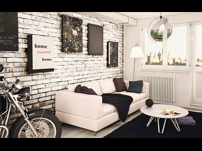 Livingroom block house livingroom