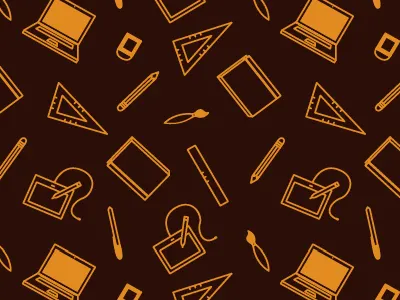 work tools pattern cute illustrator pattern vector work