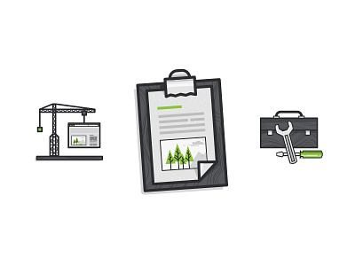 TreeHouse support icons clipboard crane flat icons line support texture toolbox treehouse