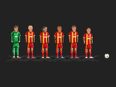 Galatasaray fourth star Heroes pixel art art burak yilmaz felipe melo fernando muslera galatasaray lig pixel pixel art selcuk inan semih kaya super wesley sneijder