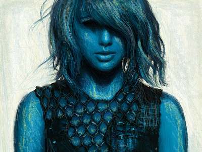 Taylor Swift Illo digital painting. drawing illustration photoshop