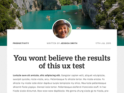 Blog UI Rebound blog profile rebound ui ux