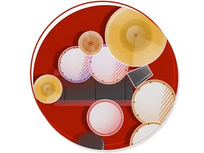 180 Drums Illustration cowbell drums illustration vector vectorillustration